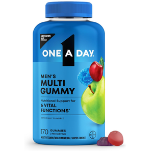 One A Day Men’s Multivitamin Gummies, Multivitamin for Men with Vitamin A, C, D, E, Calcium & More To Support Healthy Muscle Function, Gummies, 170 Count (Packaging May Vary)
Best buy 2027/03