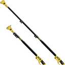 Telescopic Pole for 6-Inch Mini Chainsaws, 4.2~9FT Adjustable Extension Pole, 90~180 Rotatable, Compatible with Black Blade Chainsaws, Durable Aluminum Alloy Design