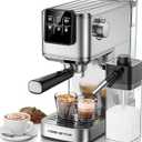 KEENSTAR Espresso Coffee Machine with Milk Tank, 20Bar Hot & Iced Coffee Machine with Rapid Cold Brew, Touch Screen Espresso Maker with Steam Wand for Coffee Lover