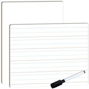 Dry Erase Lined Whiteboard for Kids, White Board with Lines for Writing, Handwriting Practice Board for School and Homeschool Supplies (3pcs)