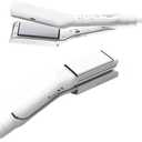 Conair Travel Iron 2-in-1, Travel Flat Iron for Clothes and Hair Straightener, Ceramic Technology, Dual Voltage for Worldwide Use, Travel Size, White, Style Duo