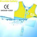 Kids Swim Vest Neoprene Swimming Aid with Adjustable Safety Strap for Age 1-3 and 3-6 (KS-GB)