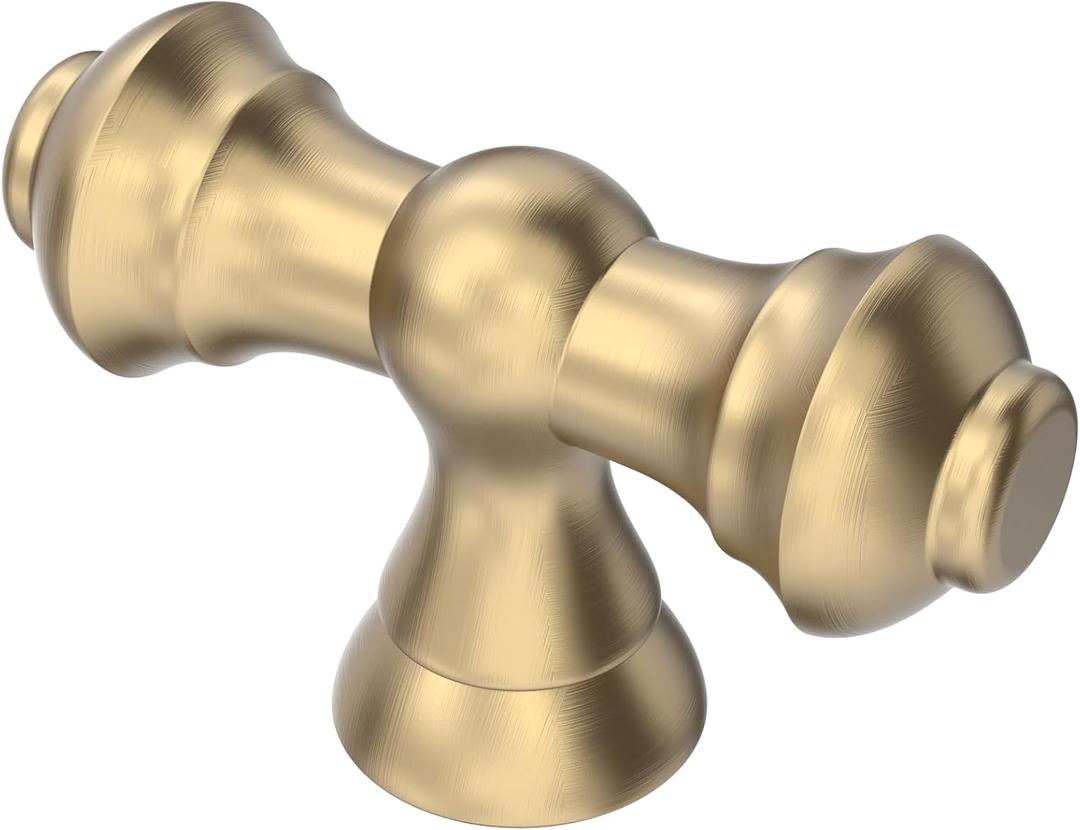 Alzassbg 10 Pack Champagne Bronze Cabinet Knobs, 2.1 Inch(55mm) Cabinet Kitchen Hardware Knob for Cupboard and Drawer AL6085BRG (Single Hole Knob)