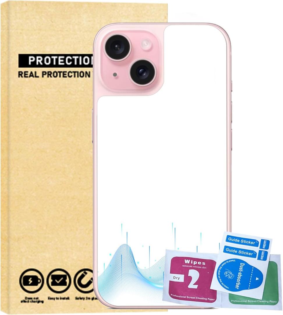 Mobile Phone Protection Sticker,Protecting Your Phone,Neutralize Harm,an Essential for Family Health,Compatible with 15 (White)