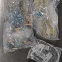 DWVO Farmhouse Wooden Dresser TV Stand with Power Outlet, 6-Drawer Dresser with Large Storage Drawers and Bar Handles, Ideal for Living Room, Hallway, 47.2" L x 15.7" W x 33.4" H - White & Walnut