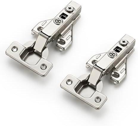 Ravinte 1 Pair 2 Packs Full Overlay Cabinet Door Hinges,105 Degree Adjustable Concealed Kitchen Cabinet Hinges Soft Close for Face Frame Cabinet