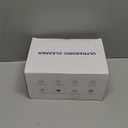 Ultrasonic Retainer Cleaner Machine 48kHz Denture and Aligner Cleaning Pod for Mouth Guards Night Guards Dental Trays Braces Toothbrushes Jewelry with 200ML Capacity (White)