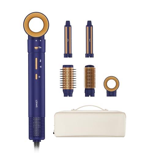 5 in 1 Multi Hot Air Styler Wrap, 110,000 RPM High-Speed Hair Dryer Brush with Auto Wrap Curlers & Blow Dryer Brush, Fast Drying & Frizz-Free Styling, No Heat Damage for Women