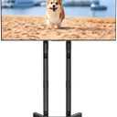 Mobile TV Stand with Wheels for Most 32-75 Inch Flat/Curved Screens TVs, Height Adjustable Rolling TV Cart Without Shelf, up to 88 lbs, Max VESA 600x400, ML70A