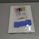 6pack Dry Erase Board 9"x12"with Lines and Blank Surface Learning,Math,Writing Teacher & Homeschool Supplies Mini Whiteboard Erasers Included Colors pens