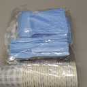 175-Piece blue Gingham Party Supplies Set | Disposable Plates, Napkins, Cups, Cutlery for 25 Guests |Stylish Wedding Birthday Party Decorations (blue)