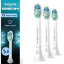 Philips Sonicare C2 Plaque Control - Genuine Replacement Electric Toothbrush Heads, White, 3 Pack, HX9023/65