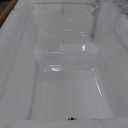 49" Acrylic Freestanding Bathtub - Japanese Square Soaking Tub with Built-in Seat & Toe-Tap Drain, Glossy White Finish, CUPC Certified