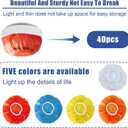 2 x 40 PCS Dxmimer Smoke Detector Cover Fire Alarm Cover, Thickened Elastic Plastic Reusable Smoke Alarm Dust Paint Cover for Home Cooking or Baking (Blue)