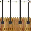 1 Pack 17Inch Outdoor String Light Poles, Suspension String Light Poles Metal Patio String Light Hanging Poles for Hanging String Lights Backyard Deck Light Pole for Indoor Outdoor Garden Wall Fence