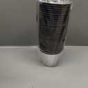 I00000 200pcs Silver Disposable Plastic Cups 9 oz Clear Plastic Cups Old Fashioned Tumblers Silver Rim Cup Disposable Party Cup Elegant Silver Wine Glasses Cocktail Cup