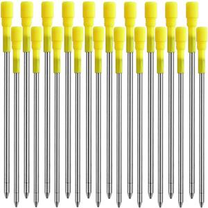 PASISIBICK 3.2 in Black Ink Ballpoint Pen Refills for Metal Diamond Pen(Pack of 20)