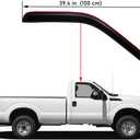 Lightronic Extra Durable In-Channel Auto Vent Window Visor, Fits 1999-2016 Ford F-250, F-350 & F-450 Super Duty, Regular/SuperCab/Crew Cab, UV-Protect Rain Guard, Original Wind Deflector, Smoke, 2-Pcs