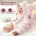 Momcozy Baby Towel with Hooded - Ultra Soft & Absorbent Large Bath Towel Set for Comfort & Gentle on Baby's Skin - Shower Gift & Bath Essential & Baby Registry Search for Newborn,Infant,Toddler,Kids