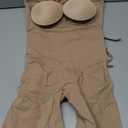 SHAPELLX Women's Shapewear Bodysuits Tummy Control Butt Lifter Body Shaper Strapless Seamless Mid Thigh Jumpsuit Tops (Beige, XL)