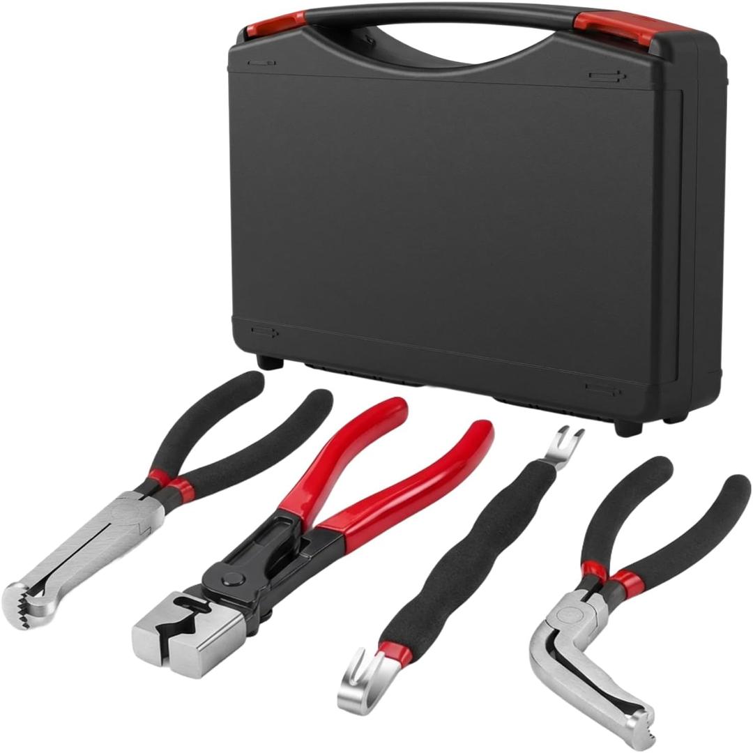 Electrical Disconnect Pliers,Electrical Connector Separator Tool,Automotive Electrical Plug Connector Disconnect Tool,Fuel Line Pliers Disconnect Repair Tools (4PCS)