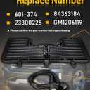 Radiator Shutter Assembly Compatible with Chevrolet Chevy Silverado 1500 GMC Sierra 1500 2017 2018 2019 84363184 601-374
