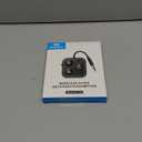 2026 Bluetooth 5.4 Transmitter & Receiver, 2-in-1 Wireless Adapter for Airplane & Headphone, Dual Link, Fast TX/RX Switch, Type-C, Battery Indicator, Built-in Mic & LED Light for TV/PC/Car