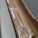 Lwiiom Light Wood Grain Double Curtain Rods For Windows 48-88 Inch,Heavy Duty Double Curtain Rod with Aluminum Finials and Bracket,Adjustable Double Window Rods For Blackout Or Room Darkening Panels