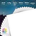 Mat Board Center, Pack of 10 16x20 White Uncut Mat Boards, Acid Free, 4-Ply Thickness, White Core, Great for Pictures, Photos, Framing Backing
