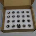 Orion Motor Tech 1/2x20 Lug Nuts, 1/2''-20 Wheel Lug Nuts, Chrome, (Set Of 20)
