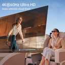 USB C to AR Glasses with Charging Adapter Enables Multi-Screen Enhanced 3D 4K@60Hz PD 100W Compatible for iPhone 15/16 Viture/Rokid/Xreal AR Glasses (Dual USB C)