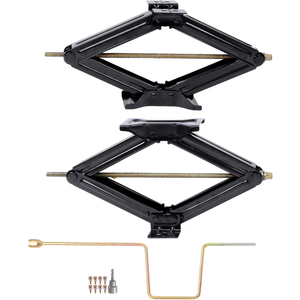 munirater RV Trailer Stabilizer Leveling Scissor Jacks 2-Pack 6600lbs with Speed Crank Handle