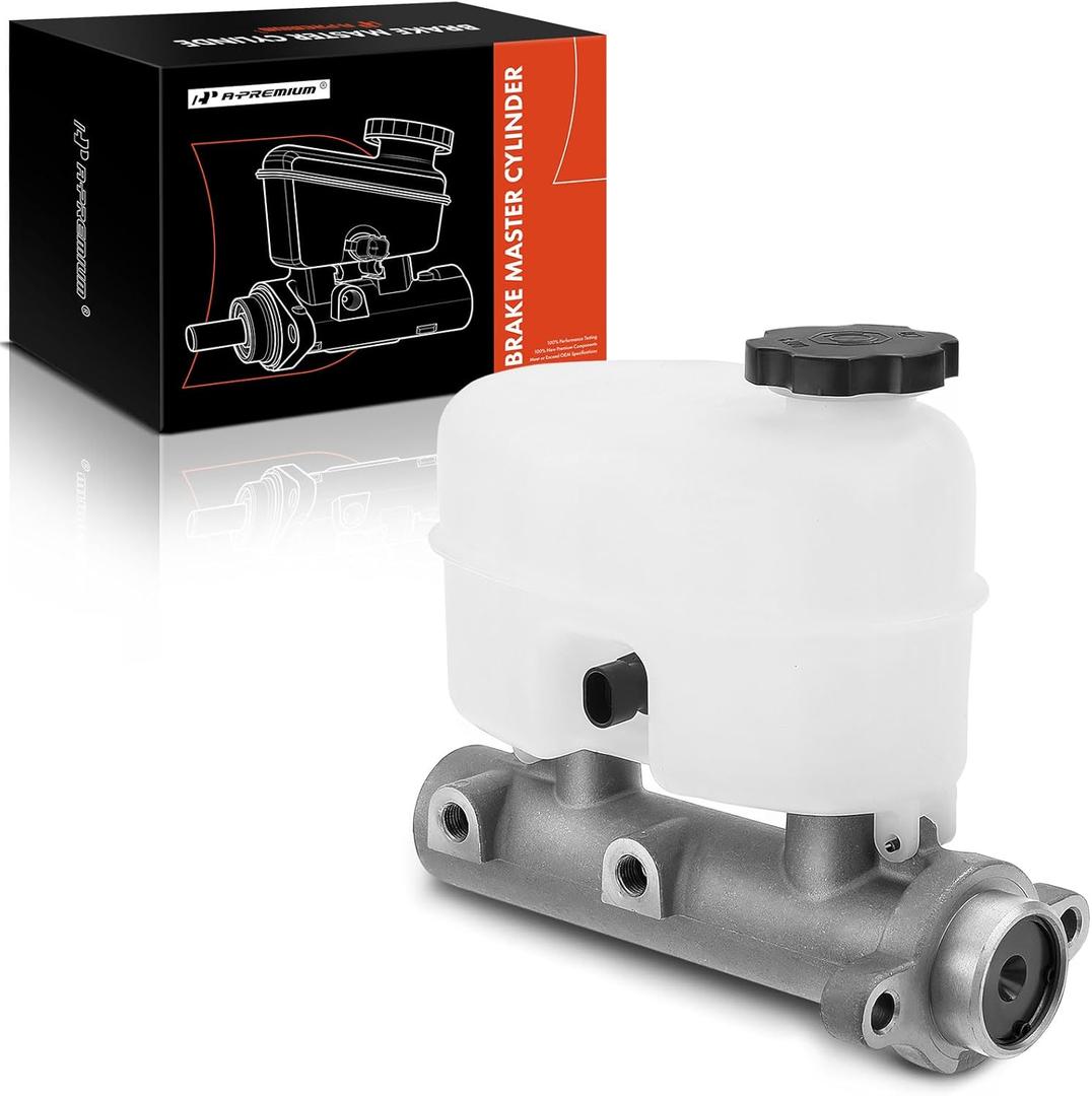 A-Premium Brake Master Cylinder with Reservoir and Sensor Compatible with Chevrolet and GMC Vehicles - For Avalanche, Express 2500 3500, Silverado 1500, Suburban, Sierra 1500, Yukon XL 2500