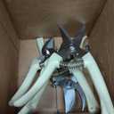 4PACK Pruning Shears, Stainless Steel Garden Shears, Sharp Handhled Gardening Scissors, Bypass & Straight Blade Garden Clippers for Plants, Flowers, Fruits Trees, Gardening Gifts for Women & Men