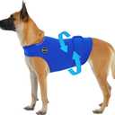 Dog Anxiety Vest, Skin-Friendly Thunder Jacket for Dogs, Dog Calming Shirt for Thunder, Fireworks, Vet Visits and Separation - Keep Pet Calm Without Medicine, Fit for Large Dogs, L