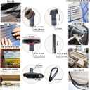 Replacement Vacuum Attachments & Brushes plus Universal Adapter Kit Compatible with Shop Vacs 2-1/4'' 1-7/8'' 1-3/8'' 1-1/4 Inch- Flexible Vacuum Crevice Attachment Tool for Shop Vac Accessories