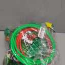 5 Pack Inflatable Christmas Tree Ring Toss Game with Pump, Holiday Party Games for Kids and Adults, Indoor Outdoor Christmas Decorations, Family Garden Toys