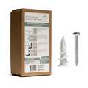 3 x Mortice & Tenon Plastic Drywall Anchors with Screws  50 Pack Self-Drilling Dry Wall Anchors, No Pre-Drill Needed | 75 lb Hold, #8 x 1.25 Anchor Screws, Wall Anchors for Drywall Kit