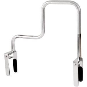 DMI Chrome Plated Grab Bars For Bathtubs And Showers For Seniors For Bathtubs And Showers, Adjustable Bathtub Rail Safety Grab Bars, Rust-resistant, 250 Lb Capacity, Textured Non-Slip Handle, 3.3-5.8"