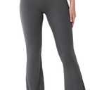YEOREO Women's Mini Flared Workout High Waist No Front Seam Yoga Legging Pants (30“ inseam, Medium)