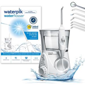 Waterpik - Ultra Professional Water Flosser, Dental Jet with 7 Tips and 10 Levels of Pressure, Removes Plaque, White (WP-660EU)