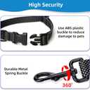 Hands Free Dog Walking Leash, 9ft Black Adjustable Running Leash with Control Handle