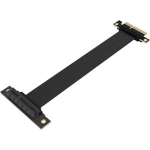 PCIe x4 4.0 Riser Cable,PCI-Express 4X Male to Female Extension Cable PCI-e Extender Adapter 20CM_180-90 Degrees