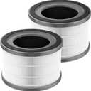 2 Pack Vista 200 Replacement Filt-er Compatible with LEVOIT Vista 200 Air Purifi-er, 3-in-1 HEPA Filt-er Replacement, Fit Part No.Vista 200-RF