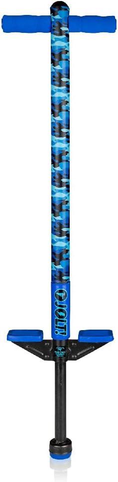 Flybar Jolt Pogo Stick for Kids Ages 6 and Up, 40 to 80 Pounds, Perfect for Beginners, Easy Grip Foam Handles, Anti-Slip Foot Pegs, Outdoor Toys for Boys, Jumper Toys for Girls, Outside Toys for Kids (Leopard)