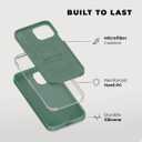 6 x Compatible with iPhone 13 Pro Max Case Silicone with Screen Protector - Green