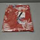 LETSEE Linen Shirts for Men Short Sleeve Blouse Button Down Dress Untuckit Shirts Beach Summer Wedding Hawaiian Outfit (Red, XXL)