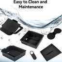 IMATEPLUS Center Console Organizer for Tesla Model 3 Highland 2024 2025 & Model Y Juniper 2025, 6-Piece Set Black(Armrest Storage Tray,center console trayHidden Storage Box,Cup Holder)