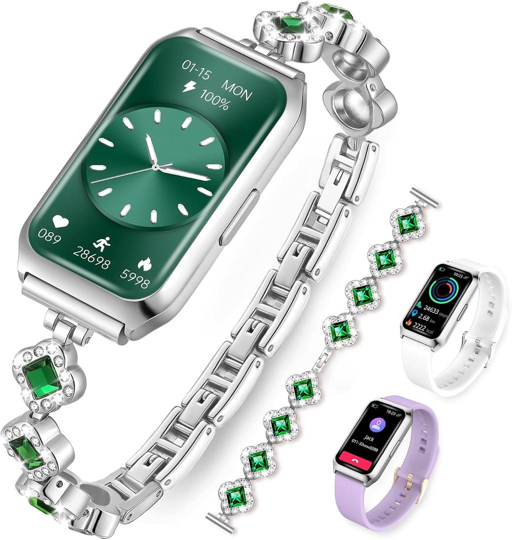 Smart Watches for Women, Fitness Tracker Watches with Sleep Monitor/Heart Rate/Blood Oxygen, IP68 Waterproof Fitness Tracker with Long Battery Life, Excellent Appearance Design for Android/iOS Phones