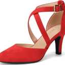 Women's 3In Closed Toe Heel Pumps Dress Shoes for Women (8)